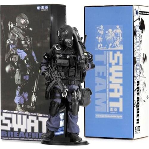 1/6 scale KADHOBBY SWAT saboteur armed police police corps military army soldier advanced simulation combat soldier model toy