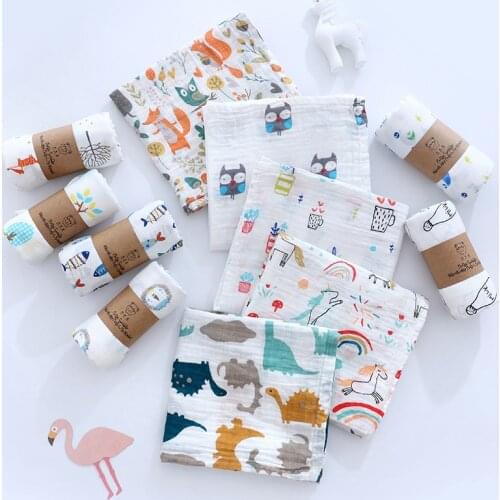 Muslin Baby Cotton Double Layer Baby Summer Blanket Wrap Towel Bedding Sets Things For Newborn Babies Personalized Gift