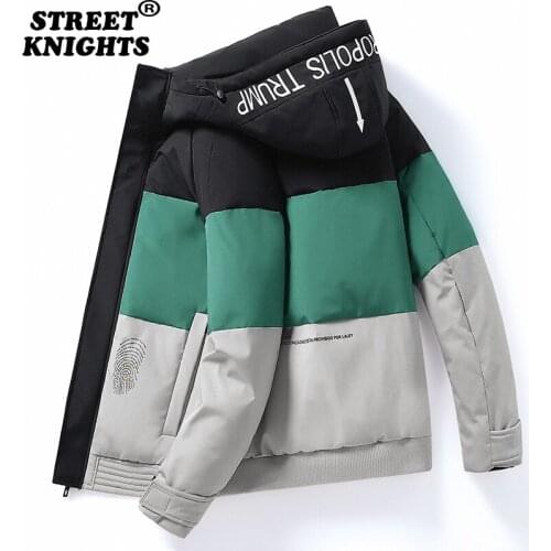 5XL Men 2021 Autumn Winter New Outwear Warm Parkas Jacket Coat Men Casual Windproof Waterproof Pockets Hooded Parkas Jacket Men