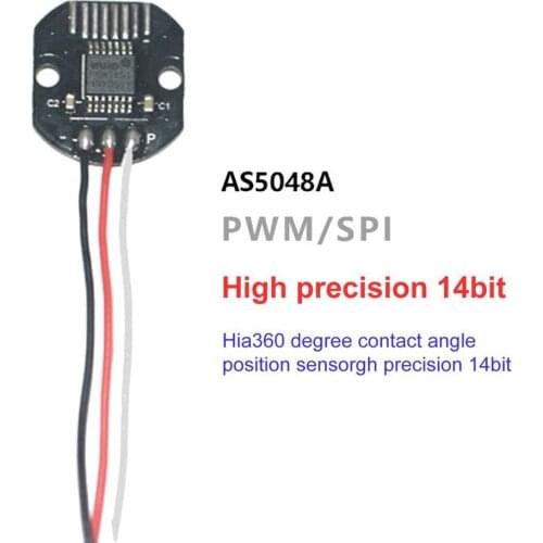 AS5048 Magnetic Encoder Sets PWM and SPI Interface Precision 14 Bit No Brush Holder AS5048A Rotary Sensor for Brushless Motor