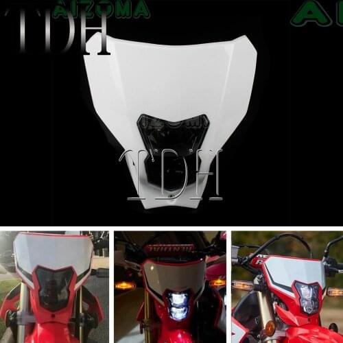 For Honda CRF450L CRF450XR 2019-20 Motorcycle Headlight Fairing Hi/Lo Beam Light E13 LED/Bulb Dual Sport Dirt Bike Running Light