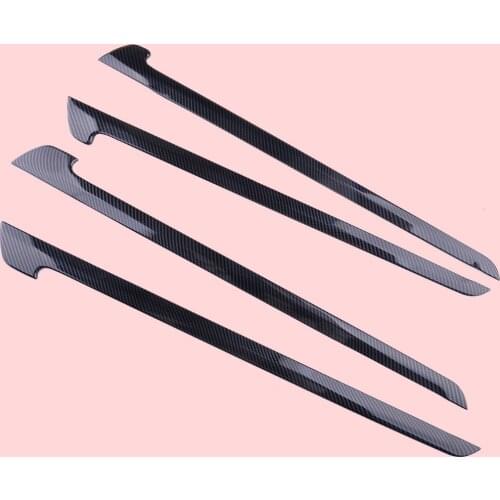 4pcs Carbon Fiber Inner Door Armrest Decor Cover Trim fit for Honda CR-V CRV 2017 2018 2019 2020 Accessories