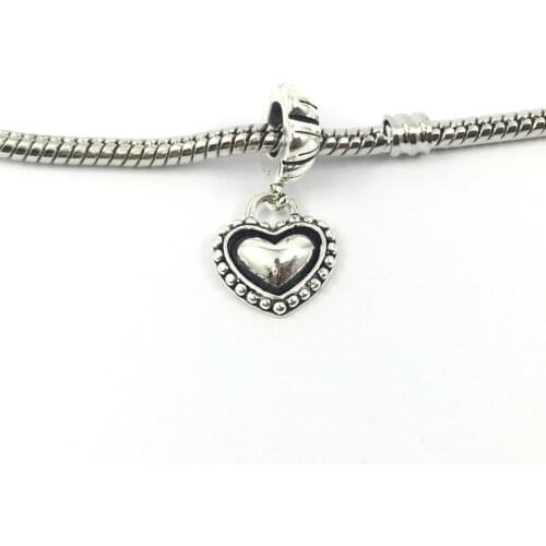 Hearts Dangle Pendent Charm European Beads Fit Charms Bracelets & Bangles Necklace