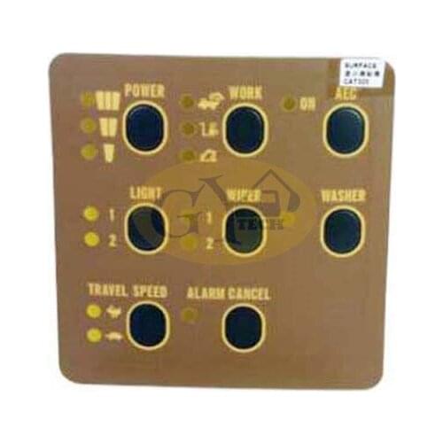 E320 monitor surface for 7Y-5500 monitor spare parts E320 excavator monitor sticker parts