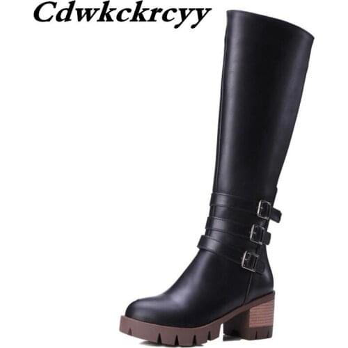 Promotional products winter New pattern British style High-heeled Martin boots Leisure time Retro High cylinder Women Boots34-43