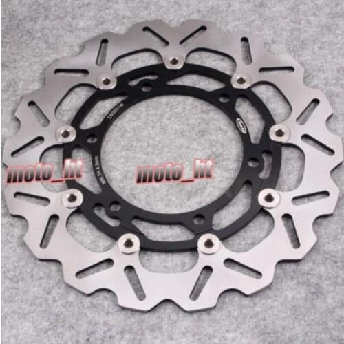 Motorcycle Front Brake Disc Rotor For Kawasaki Ninja 250R 2008 2009 2010 2011 Black CNC Aluminum
