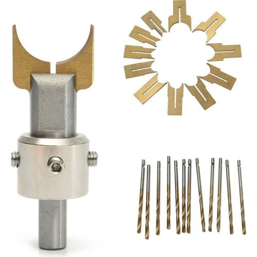 24pcs 6-25mm Alloy Ball Cutter Woodworking Drilling Wooden Beads Drill Rotary Bead Molding Tool