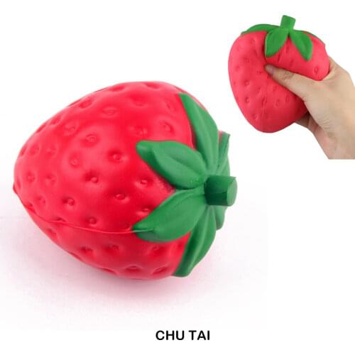 Super Jumbo Strawberry Squishi Cream Scented Squishy Slow Rising Antistress Toy Kids Grownups Squeeze Squishy Toys 11.5*9 CM