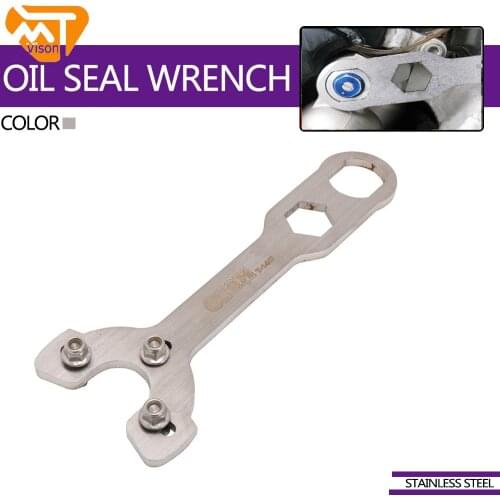 Universal Motorcycle Parts Stainless Steel Rear Shock Absorber Oil Seal Seat Disassembly Wrench For Quad Bike ATV Dirt Bike