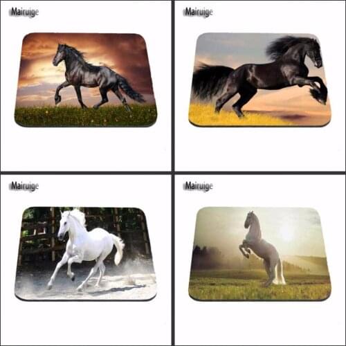 Mairuige High Quality Horse Prints Design Durable Rectangle Mouse Pad Computer Mat 180mmx220mmx2mm And 29*25cm And 25*20*2cm