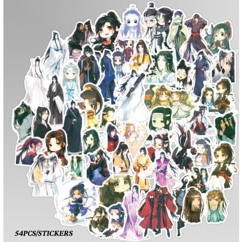10 Pack/lot Anime The Untamed Chen Qing Ling Sticker Cartoon Waterproof Stickers toy gift 10 packs