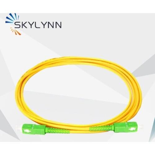 50 PCS Bending Insensitive SC/APC-SC/APC Simplex 2.0mm Single Mode G657A2 Fiber Optic Patch Cord 2 Meter For Data Center
