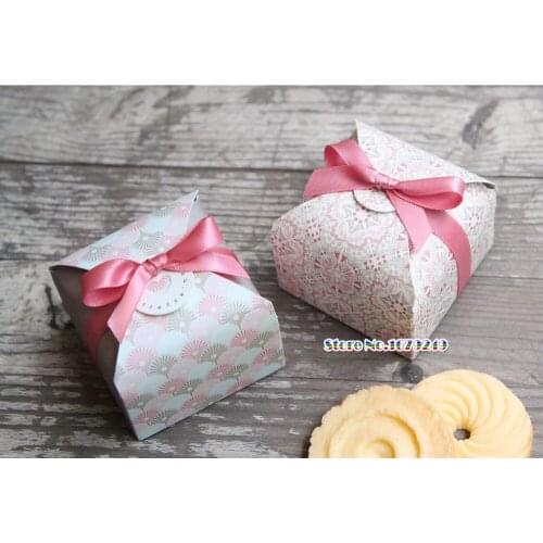 6x6x3.5cm Chocolate candy Paper Box, cookie candy Biscuits Snacks Chocolate Packing Storage Boxes wedding favorite 200pcs/lot