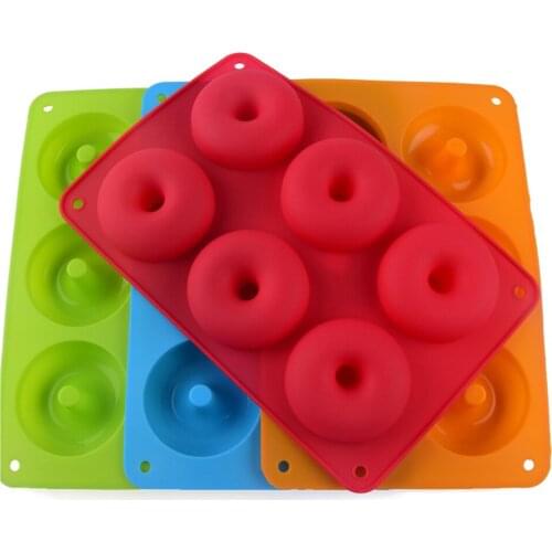 6 Hold Silicone Donut Baking Tray non-stick Mold Making Tool Baking non-stick And heat-resistant Reusable