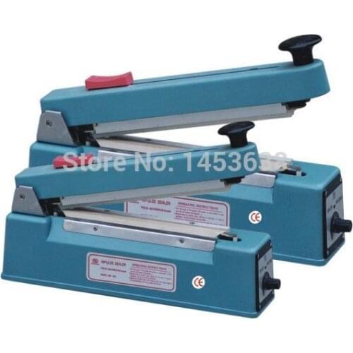 Free Shipping KS-500C hand impulse sealer with cutter handheld heat impulse sealer Manual sealing machine Aluminum body