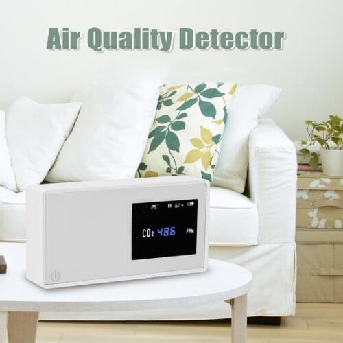 Household Gas Detector Analyzer CO2 Meter Tester with Carbon Dioxide Electric Air Quality Monitor Temperature Humidity Display