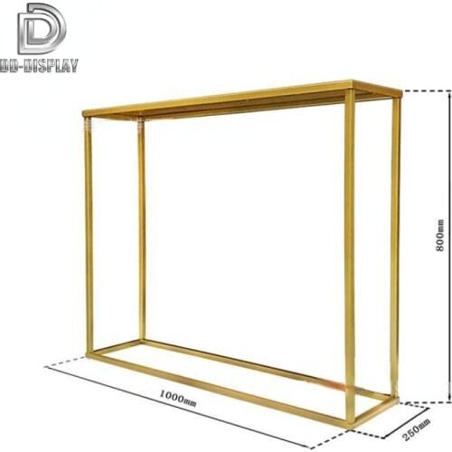 DD Wedding Road Lead Wedding Background Decoration Box Wrought Iron Geometric Flower Stand Detachable Event Party Decor Frame