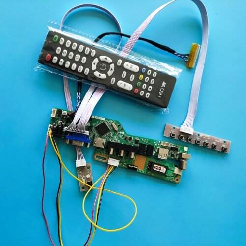 For LP133WX1(TL)(N1) Digital Signal Resolution 1 lamps 13.3" Mother Board Controller Board AV VGA 30pin Module TV 1280X800