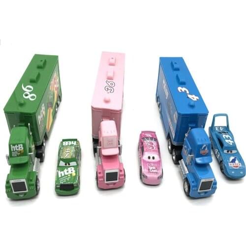 Disney Pixar 2 3 Toy Lightning McQueen Jackson Storm Cruz Mike Uncle Truck 1:55 Alloy Model Car Children Toy Gift