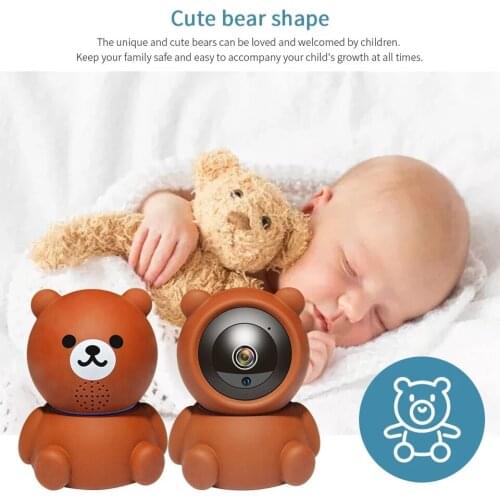 HD1080P WiFi Camera IP PTZ Camera Wireless Home Security Mini Camera Indoor Infrared Night Vision Surveillance Baby Monitor