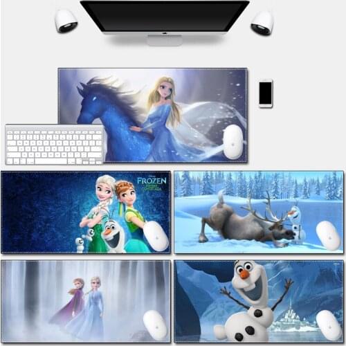 Computer Mousepad Play Mat with Locking Edge High Quality Durable Sisters Frozen Elsa Anna