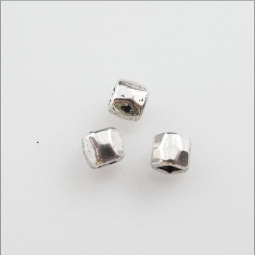 Fashion 200Pcs Tibetan Silver Color Surface Spacer Beads Charms 3mm