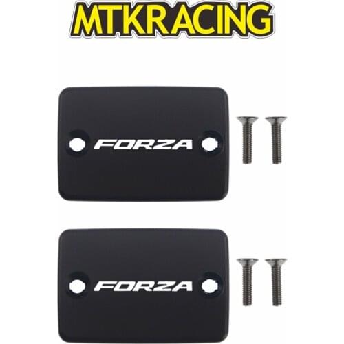 MTKRACIN CNC Aluminum Motorcycle Brake Fluid Fuel Reservoir Tank Cover Cap FOR HONDA FORZA 125/300 2017-2019