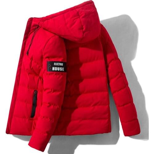 Men Winter Jackets Hooded Parka Overcoat Menswear Fashion Casual Short Parkas Coat Male Chaqueta De Hombre