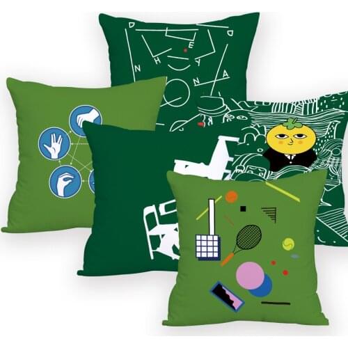 Cushion Cover Geometric Almofadas Decorativa Custom Cushions Sheet Letter Pillow Cover Decorative Living Room Designer