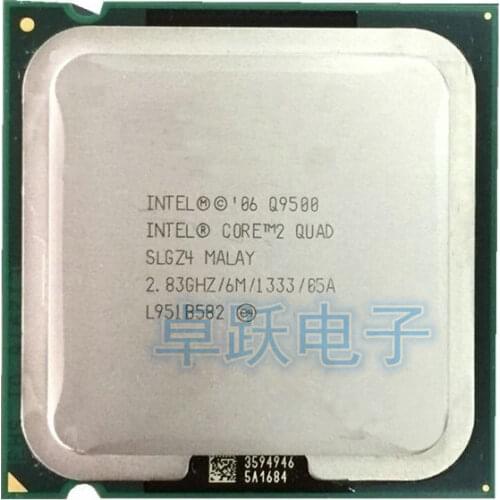 Free shipping Original Intel Core2 QUAD Q9500 CPU/ 2.83G/ LGA775 /6MB Cache/Quad-CORE/FSB1333 /45nm/scrattered piece