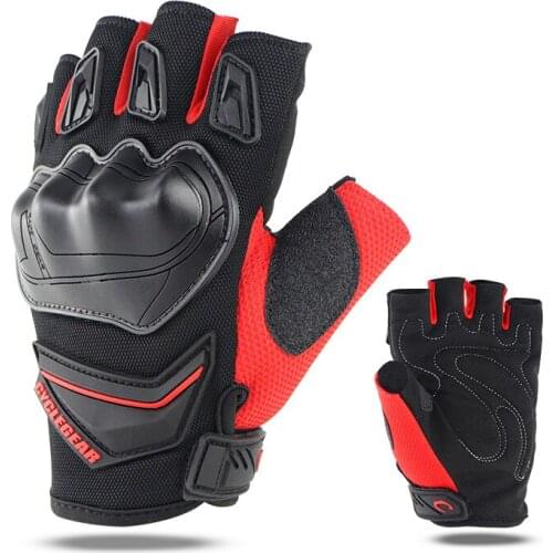 Unisex Summer Motorcycle Half Finger Gloves Durable Anti-slip Riding Gloves Locomotive Fingerless Gloves guantes de trabajo