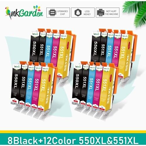 PGI-550 CLI-551 PGI 550 551 Ink Cartridges For Canon Pixma MG5450 MG5550 MG5650 MG6450 MG6650 MG7150 IP7250 Printer Cartridge
