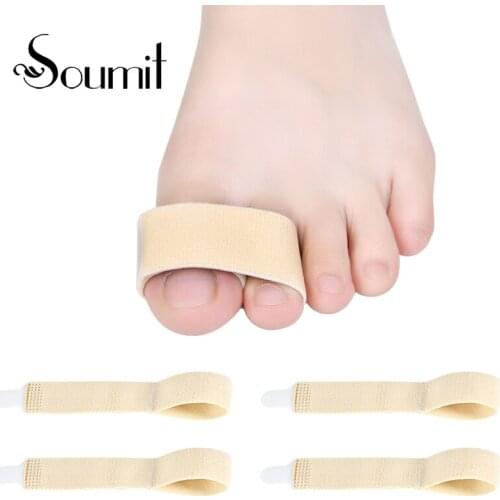 Soumit 4 Piece Hallux Valgus Corrector Bandage Toe Bunion Protector Toe Straightener Separator Bone Orthopedic Brace Feet Care