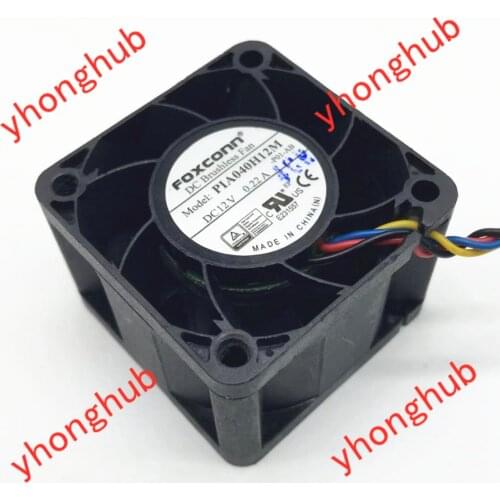 Foxconn PIA040H12M -P01-AB DC 12V 0.22A 40x40x28mm Server Cooling Fan