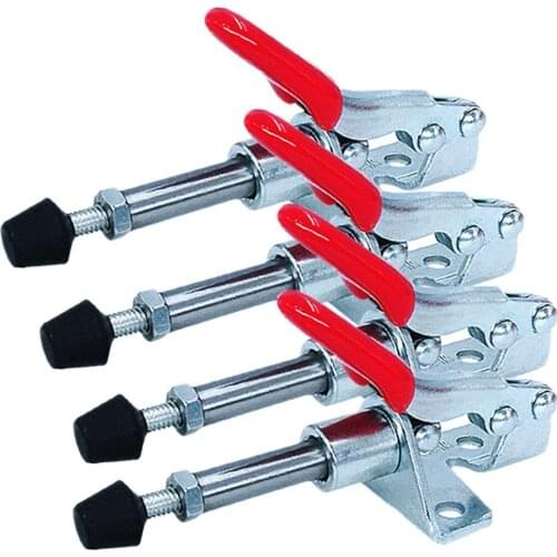 1/4Pcs GH-301AM Toggle Clamp Latch Push Pull Action Quick Release Hand Tool Toggle Clamp Latch Push Pull Action Quick Release Ha