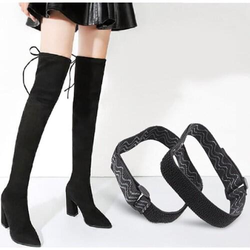 1 Pair Boots Belt Strap Women Fixing Shoes Anti Fall Elastic Adjustable Inside Non-Slip Boots Strap Shoes Accessories Hot Sale