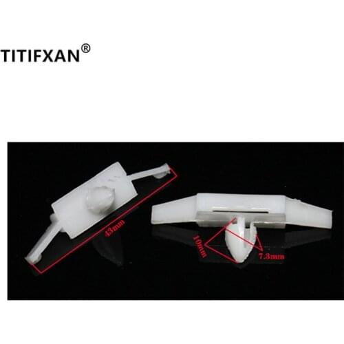 10PCS Car door window striped decorative strip fixed clip for Honda seventh eighth generation Accord Fit plastic fastener