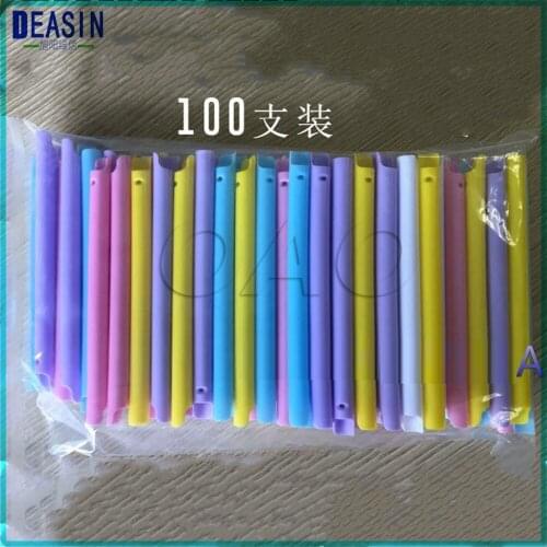 High quality 100pcs dental materials Disposable supplies powerful suction tube Strong straw