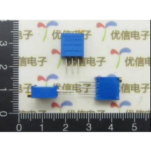 3296W 50R 100R 200R 500R 1K 2K 5K 10K 20K 50K 100K 200K 500K 1M 2M ohm Glass glaze precision adjustable resistor potentiometer