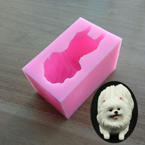 3D Lovely Puppy Chocolate Mold Cake Decorating Liquid Silicone Molds DIY Fondant Soap Mold Baking Tools SQ1801