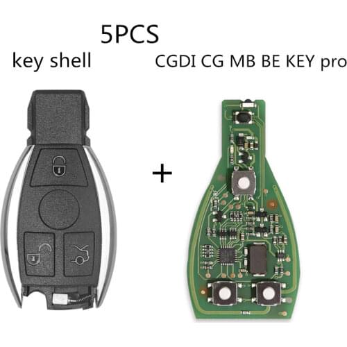 CGDI CG MB BE KEY pro Improved Version Perfectly Plus Smart key shell 3 button for Benz With Logo