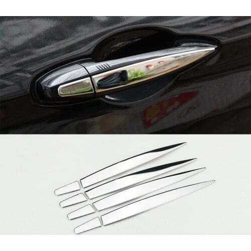 For BMW X1 F48 2016 2017 Stainless steel Car Exterior Door Handle Trim Sequins High Quality Car Accessories 8pcs