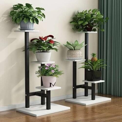 Metal Storage Shelf Plant Holder Flower Stand Rack Flower Pot Organizer 3 Layers For Display Home Living Room Balcony Decoration