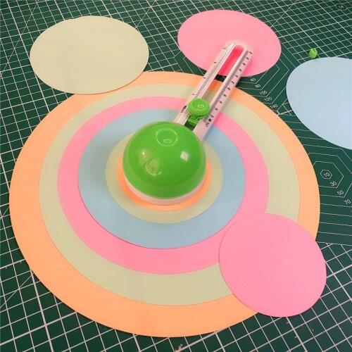 Multifunctional Circular Paper Cutter Scissors Round Knife Cut Paste Circle Paper Craft Tool Scrapbooking Cards Cutters