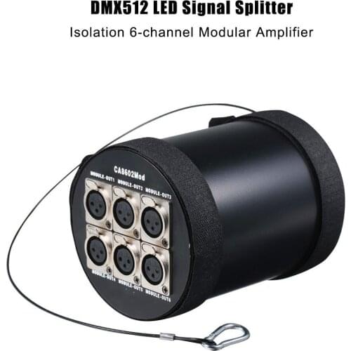 Model #:CA8602Mod,6 channels DMX Modular Splitter