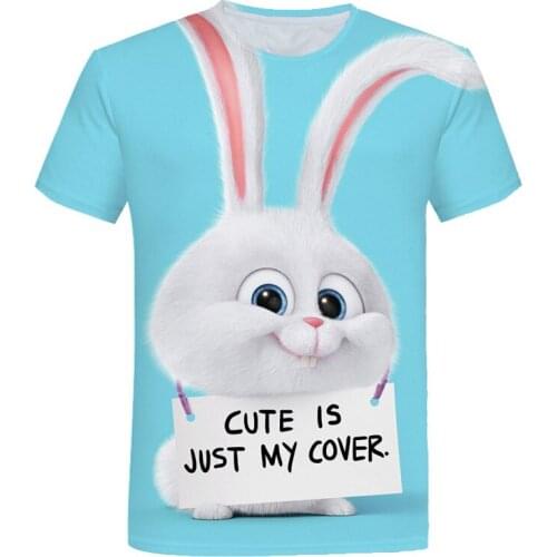 2021 New Kids Short Sleeve T-shirt cute animals panda cats Cartoon 3D Printed Tshirts Girls Boys Tee Children Fashion Casual T