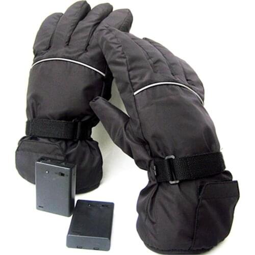 Control Level Heating Glove Warm Gloves Ski Gloves Battery Electric Camp Heated Hand Clothing Accessories Black Waterproof