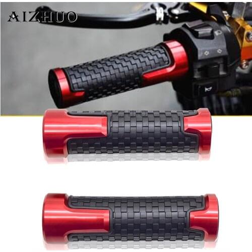 Universal 7/8'' Motorcycle Handle bar Handlebar Grips CNC 22MM For SUZUKI GSXS 125/150 KATANA GSX1100F 600/750 KATANA SV1000/S