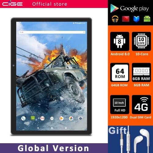 CIGE N9 Android 10 Inch Tablet PC 1920x1200 FHD 6GB RAM 64GB ROM MTK6797 10 Core Cheap Tablets With Keyboard