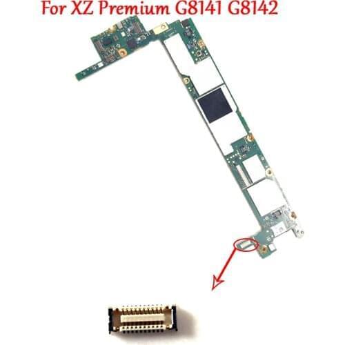 10pcs/lot On Motherboard Charger Port Charging Dock Flex Cable FPC Connector Plug For Sony Xperia XZ Premium G8142 G8141 XZP